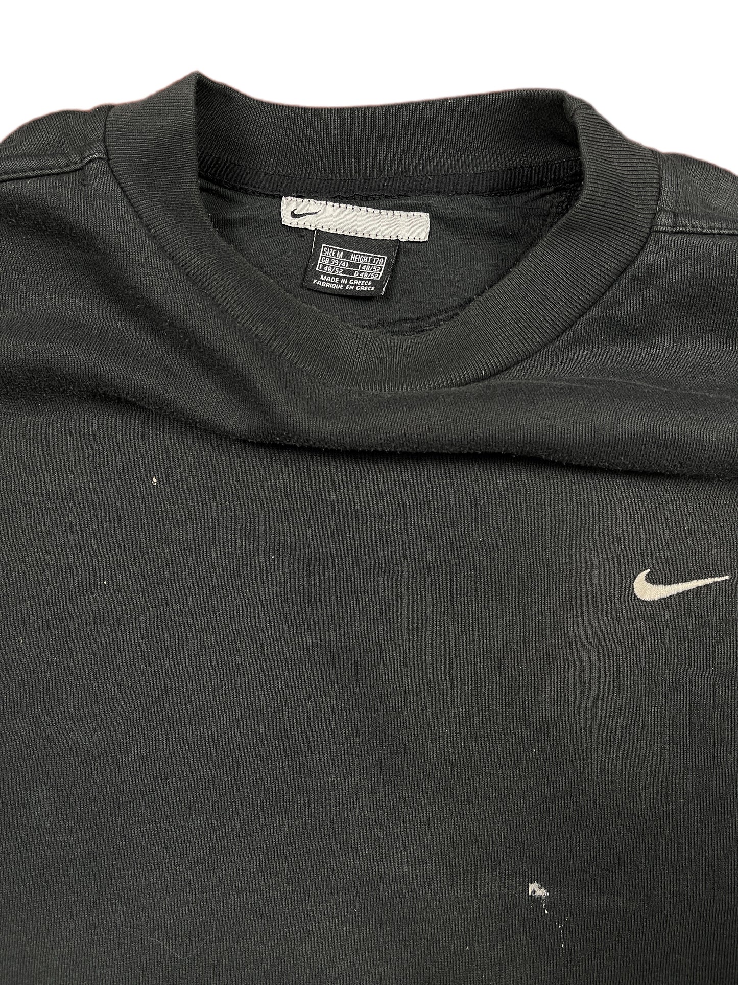 Y2k Nike Sweatshirt Black - M