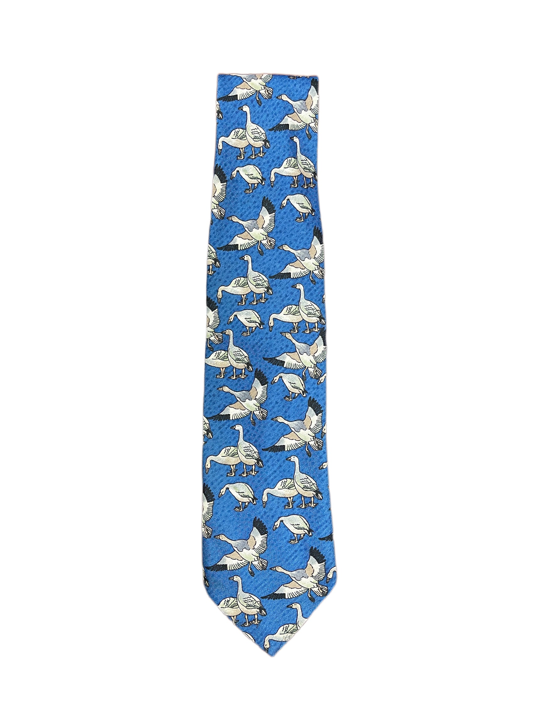 Vintage Goose Tie Blue