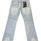 Y2k Smog Bootcut Denim Pants Blue - S/M