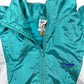 Vintage Adidas 1980s Sport Jacket Turquoise White - S