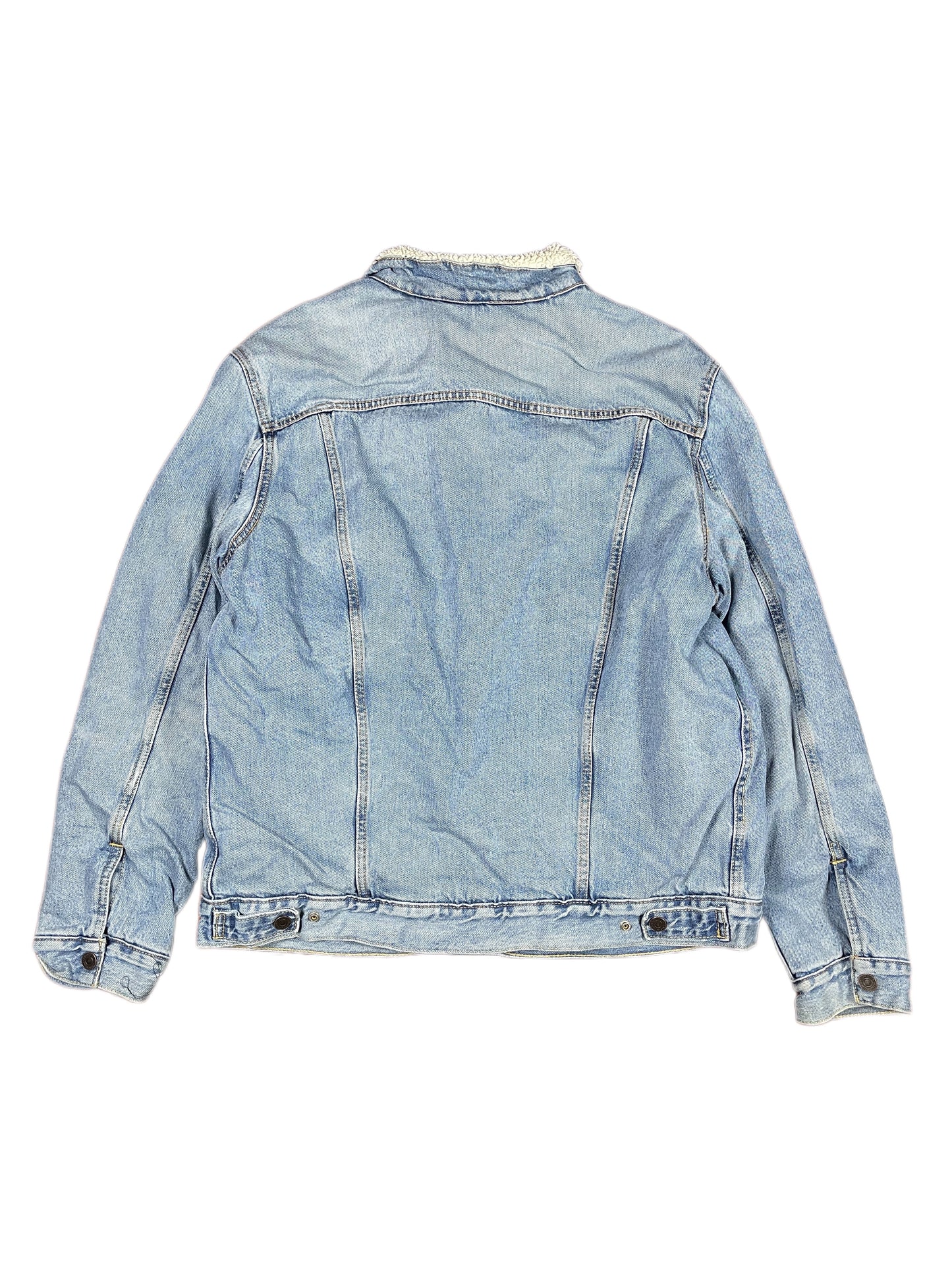 Levi's Denim Fake Fur Jacket Blue - XL