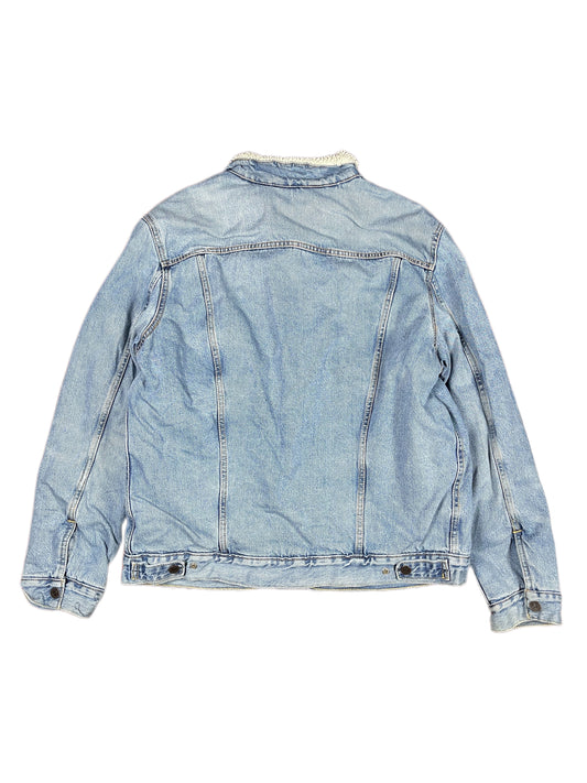 Levi's Denim Fake Fur Jacket Blue - XL