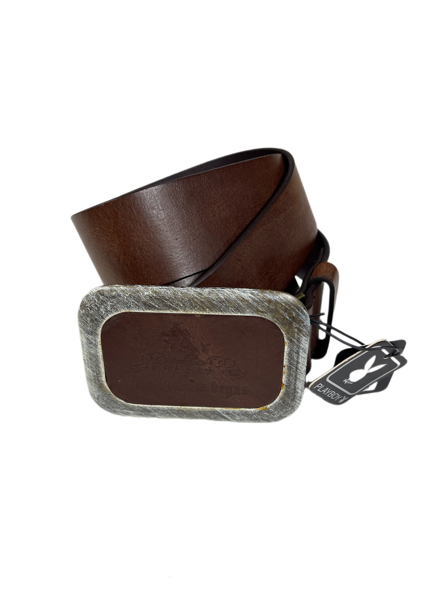 Y2k Playboy Leather Plug In Belt Brown 2007