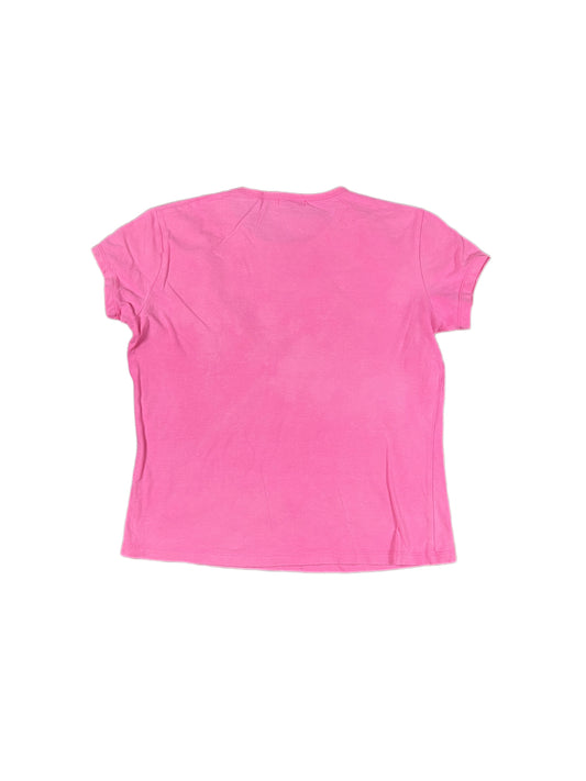 Y2k Yera Short Sleeve Top Pink - XXXL