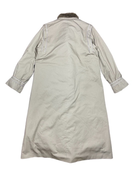 Vintage C&A Faux Fur Coat Cream Beige - M