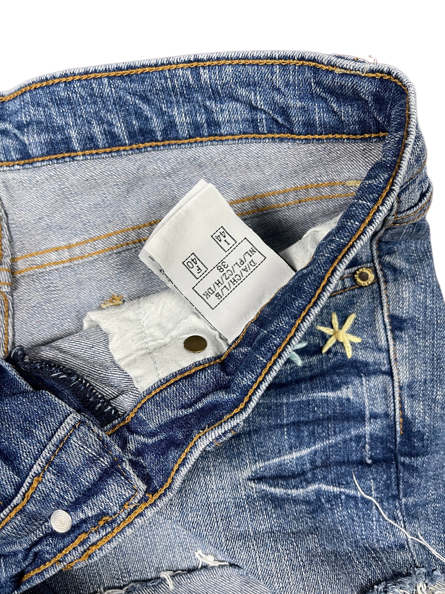 Y2k Denim Shorts Blue - M