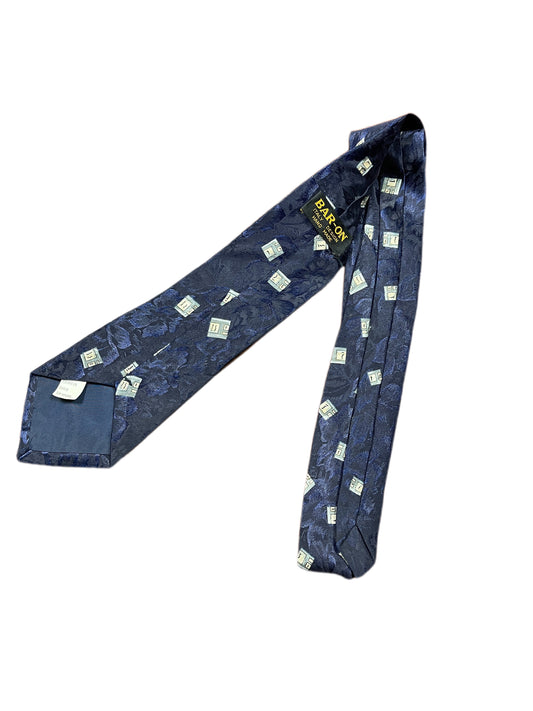 Vintage Baron Computer Tie Navy