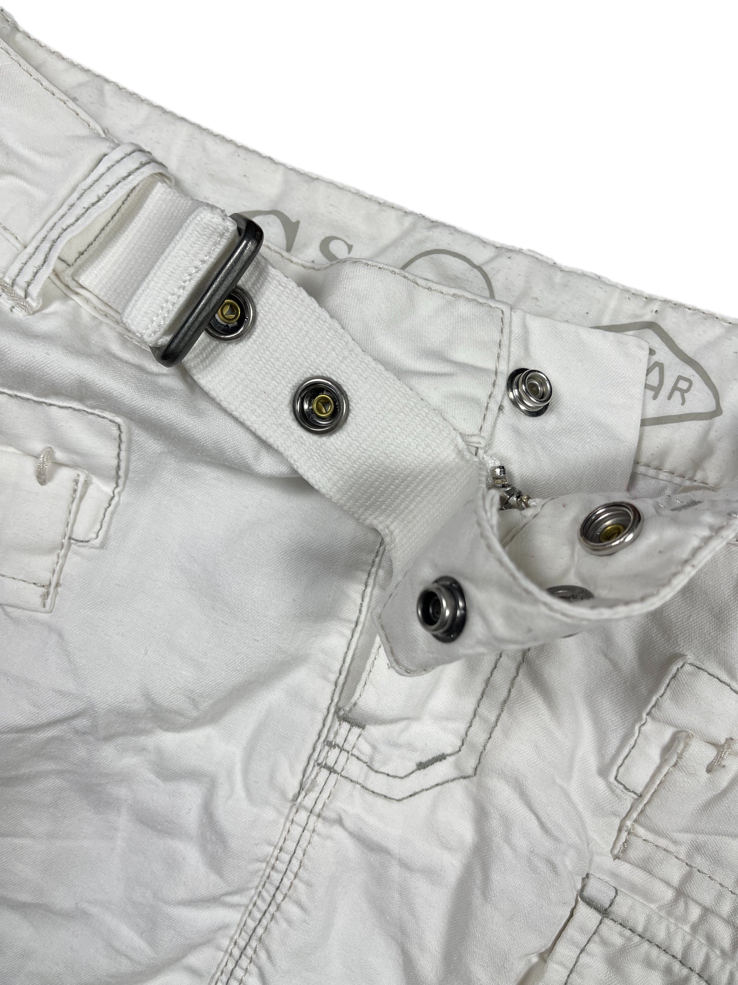 Y2k G-Star Low Waist Mini Skirt White - XS/S