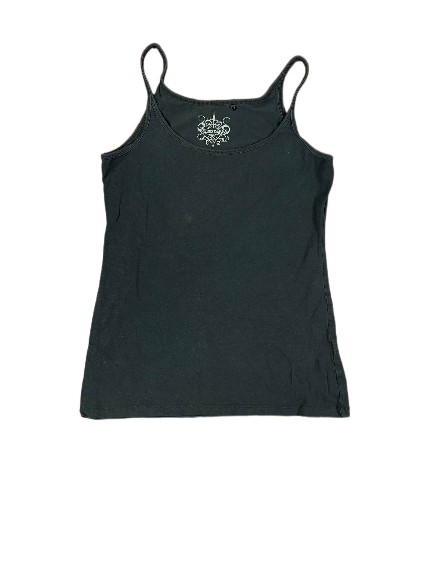 Y2k Blind Date Sleeveless Top Black - L