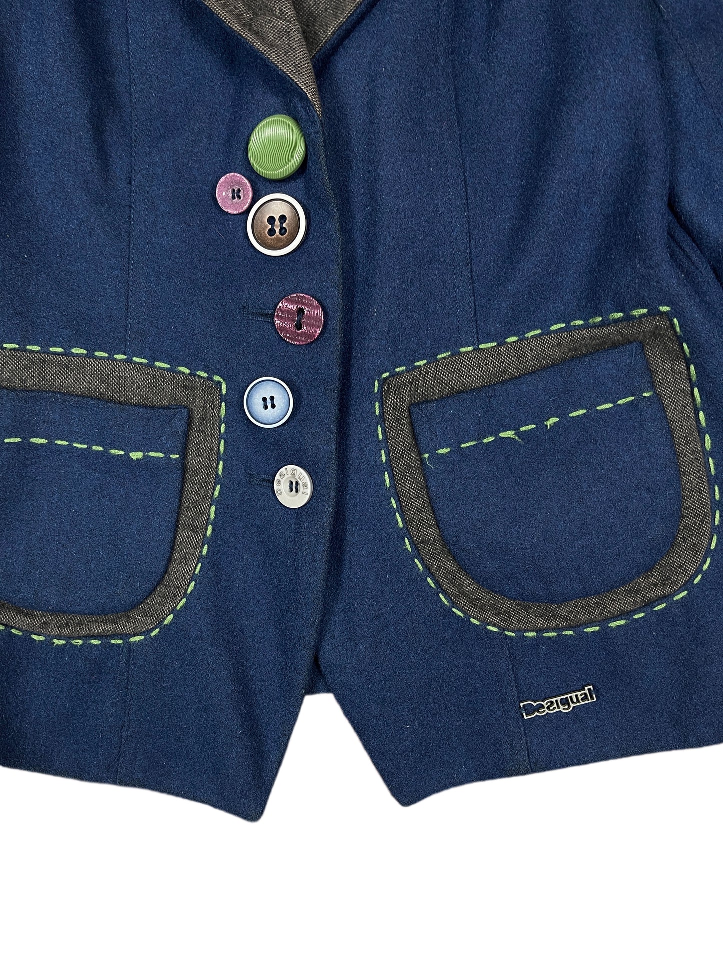 Desigual Wool Blazer Navy - M