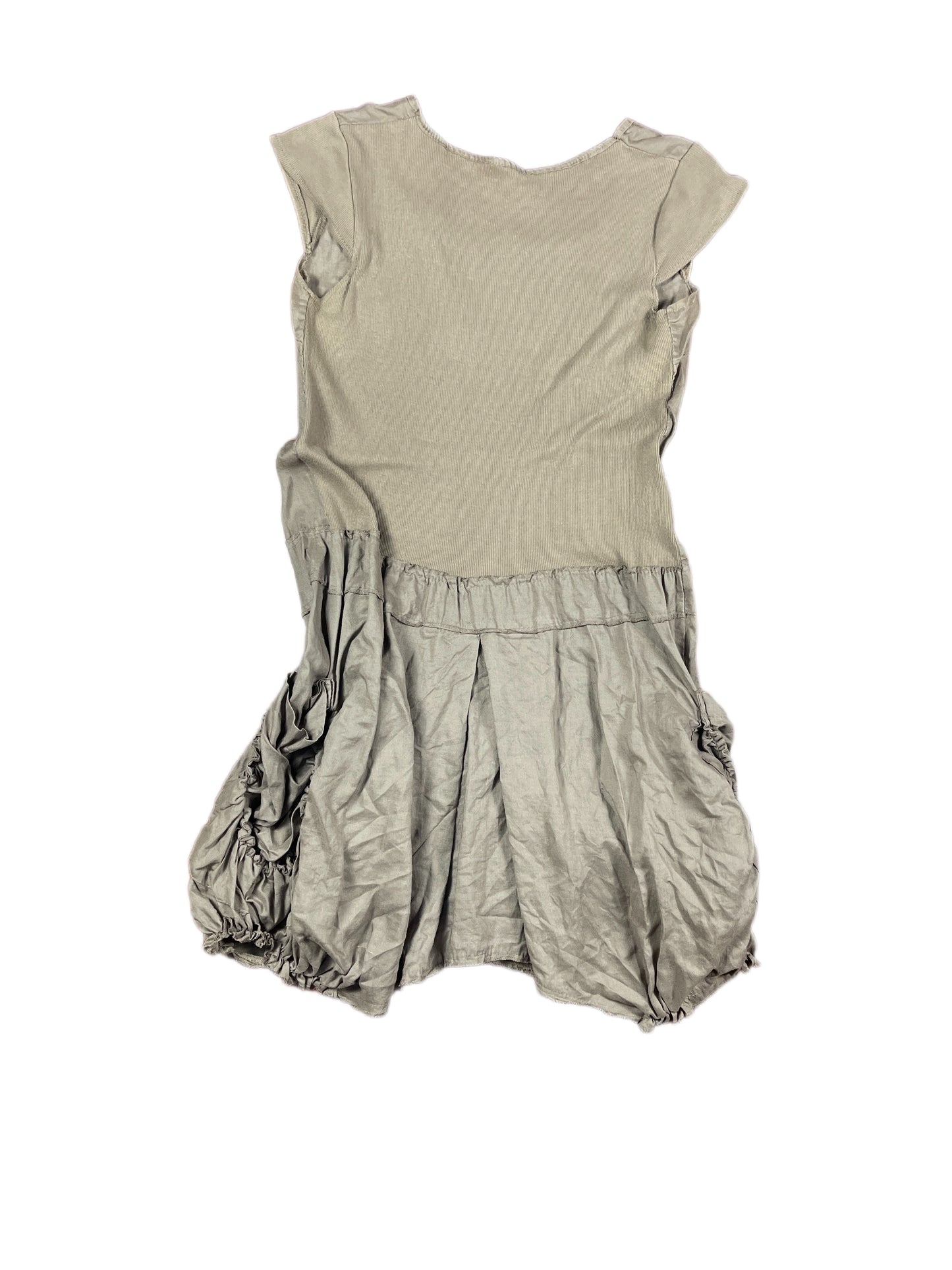 Y2k Short Sleeve Dress Beige - L