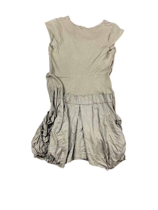 Y2k Short Sleeve Dress Beige - L