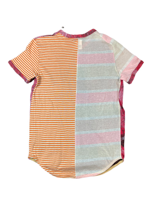 Y2k Custo Barcelona Sample Short Sleeve Top Red Multicolor S