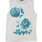 Y2K Katmai Sleeveless Top Flower Motiv White - M