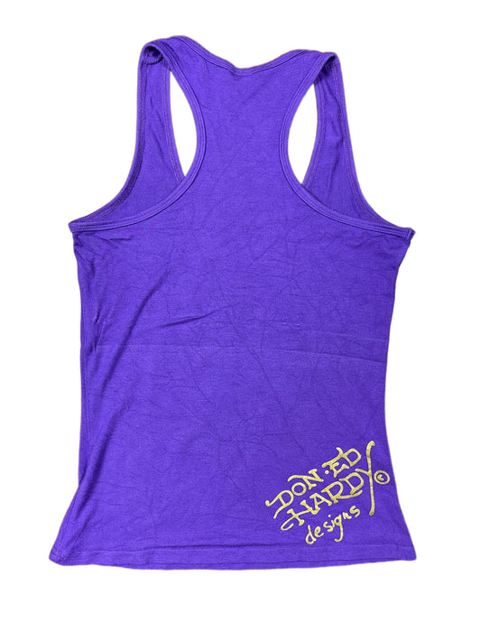 Y2k Ed Hardy Sleeveless Top Purple - M/L