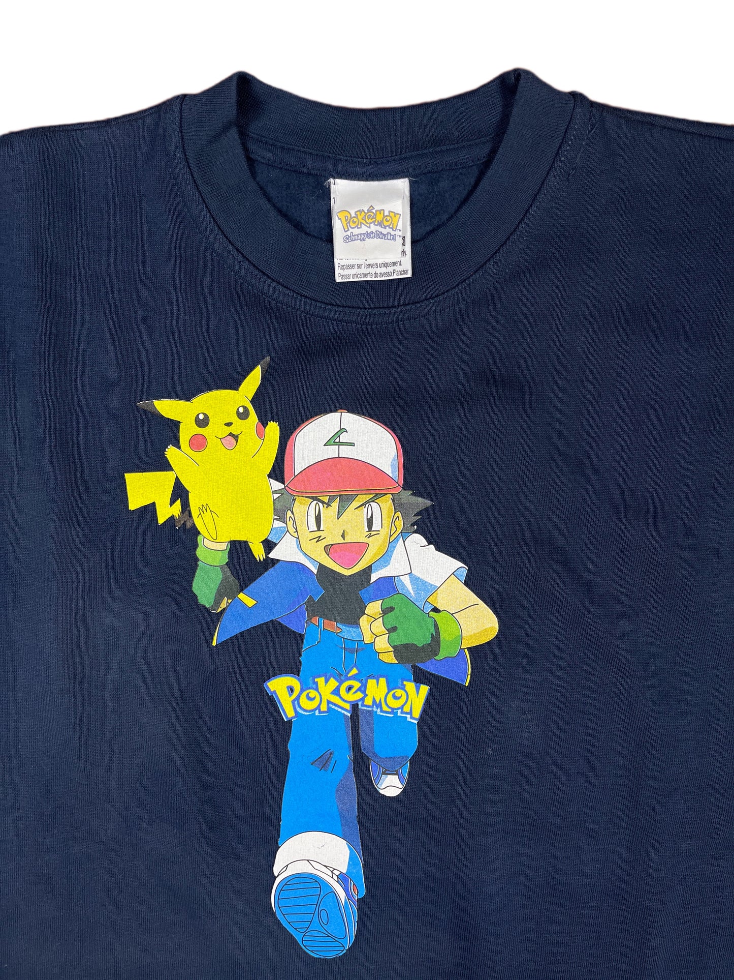 Vintage Pokemon Sweatshirt Navy 2000s - XS