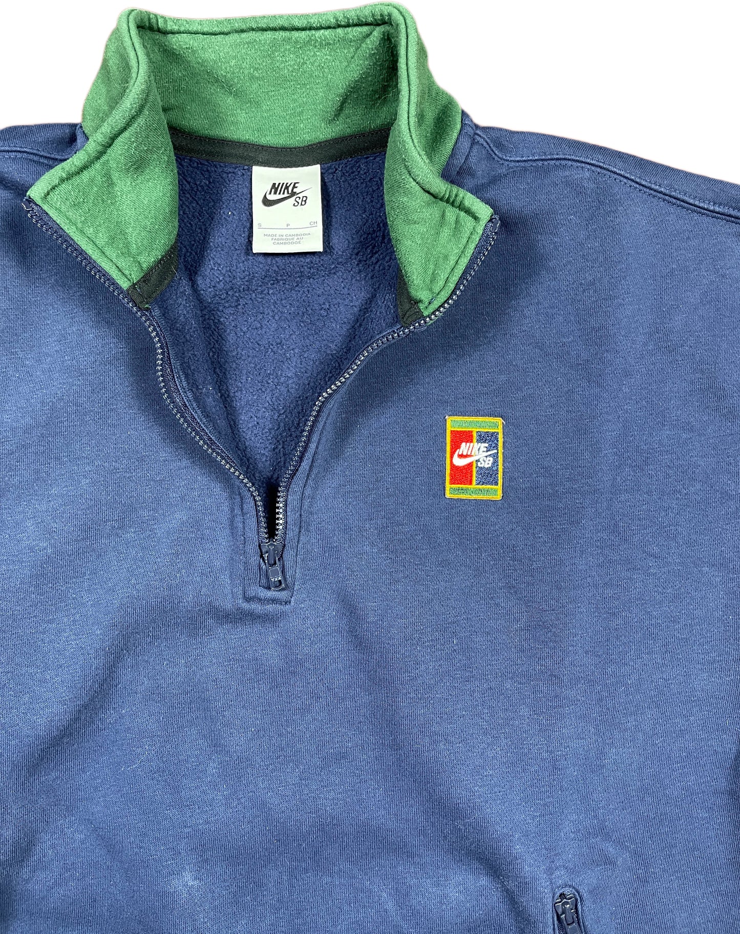 Nike Zip Sweatshirt Multicolor Cotton Blend S