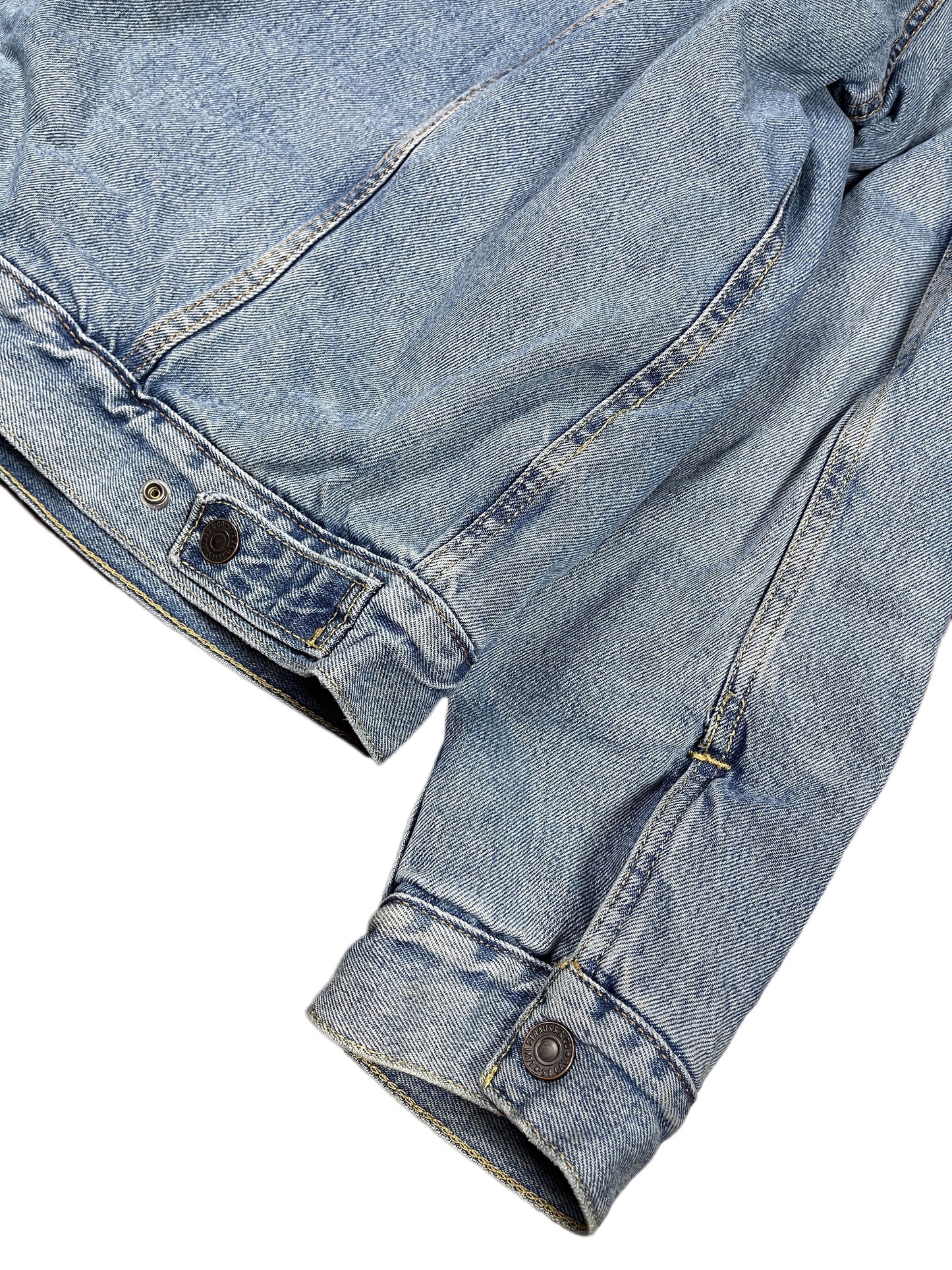 Levi's Denim Fake Fur Jacket Blue - XL