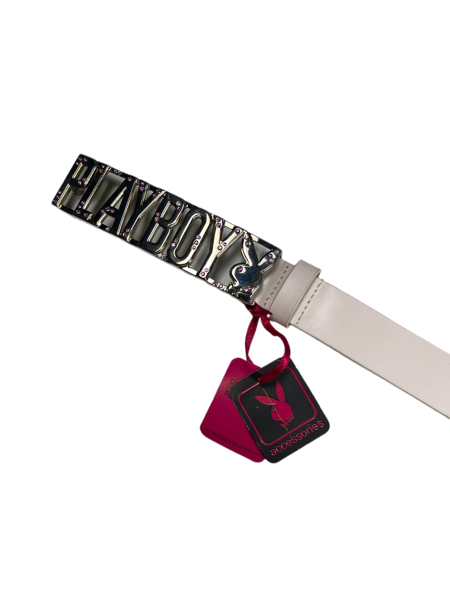 Y2k Playboy Belt White 2004