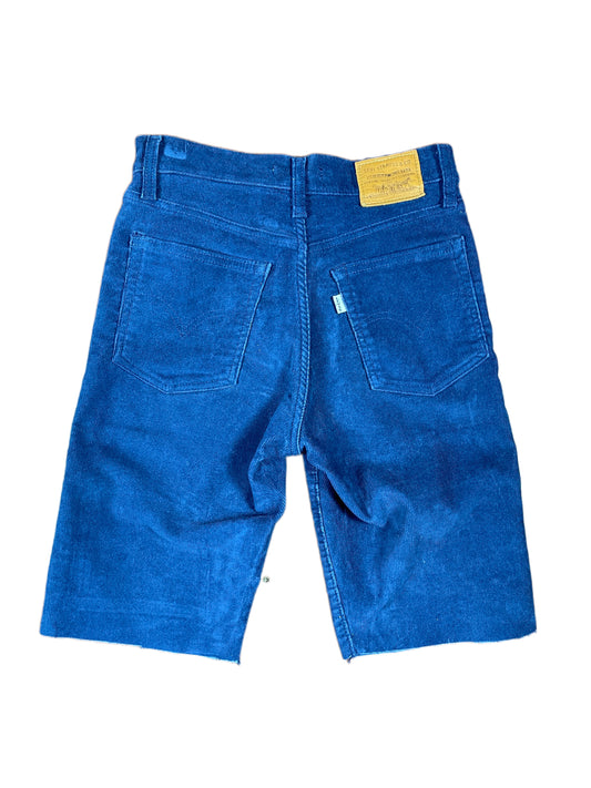 Levi's Corduroy Knee-Length Pants Blue - XS