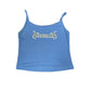 Y2k Ibiza Sleeveless Top Blue - S
