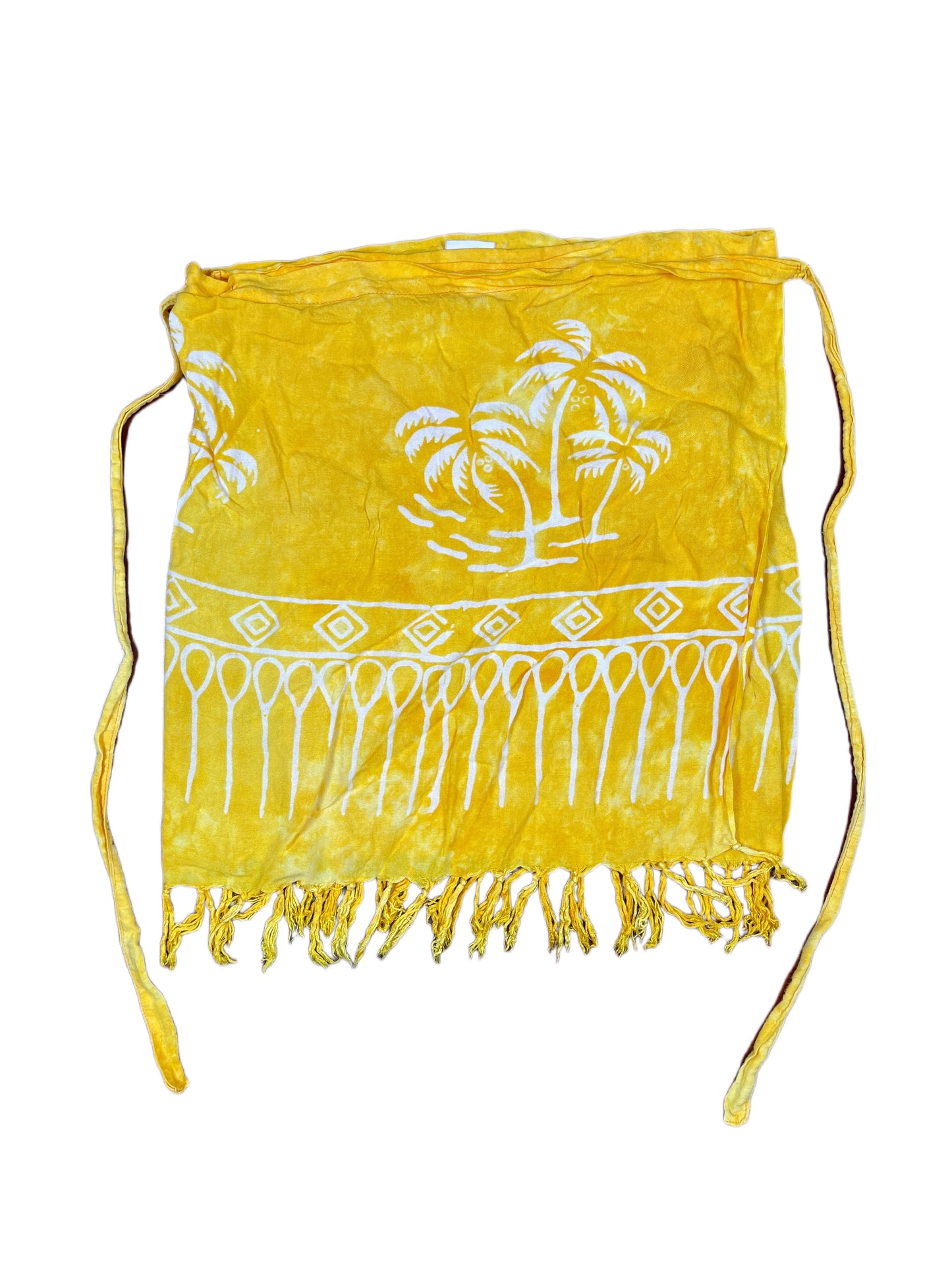 Vintage Sarong Skirt Yellow - XS-XL