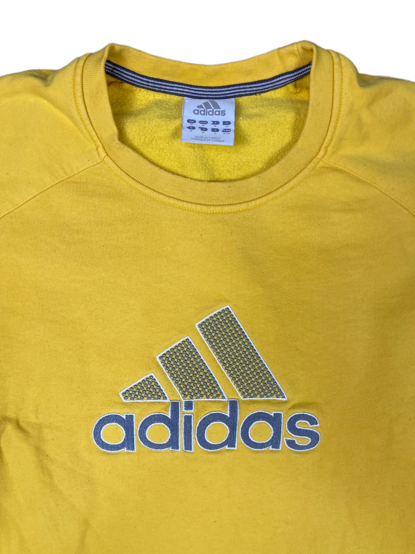 Vintage Adidas Sweatshirt Yellow - M