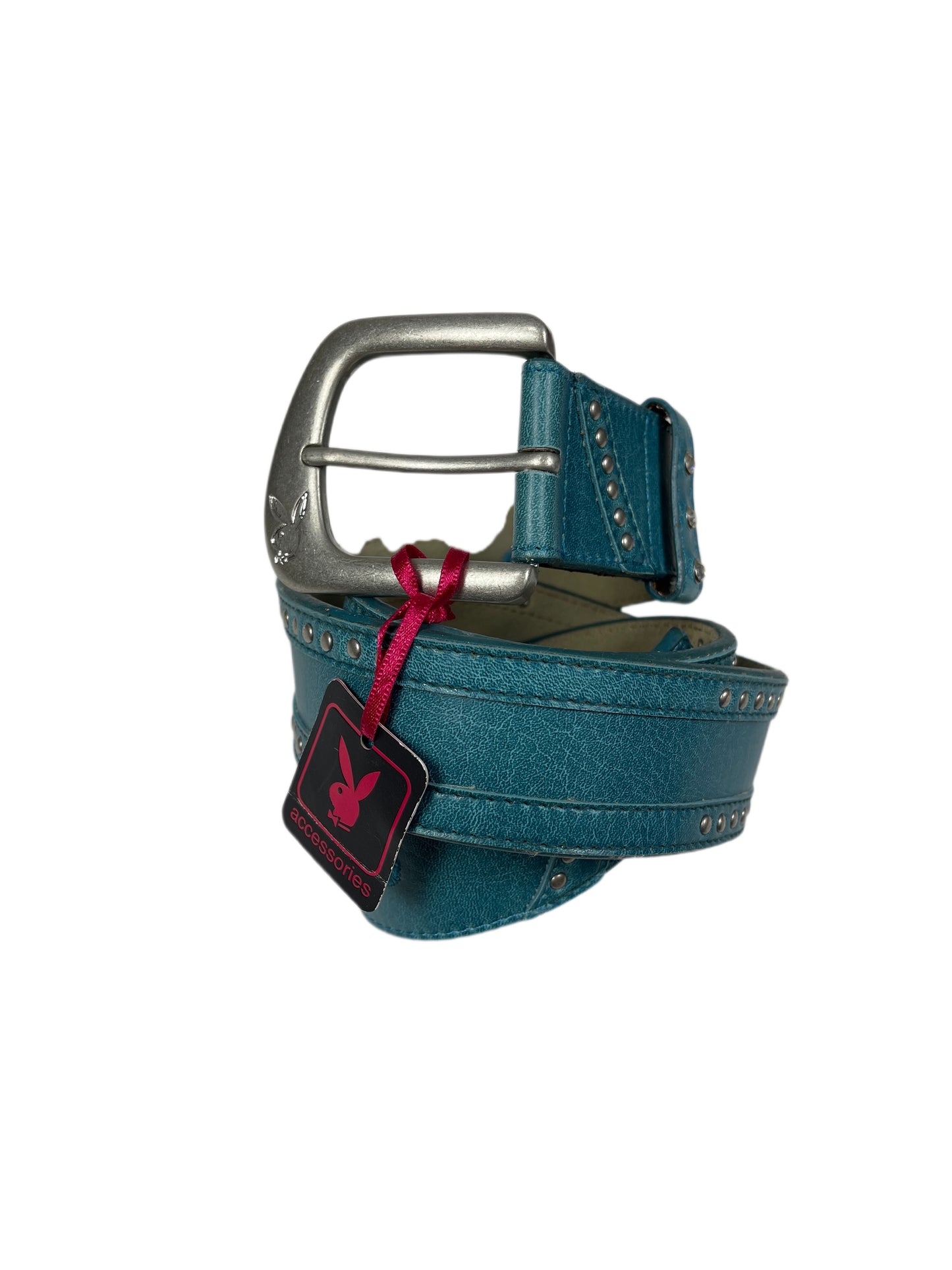 Y2k Playboy Belt Turquoise 2004