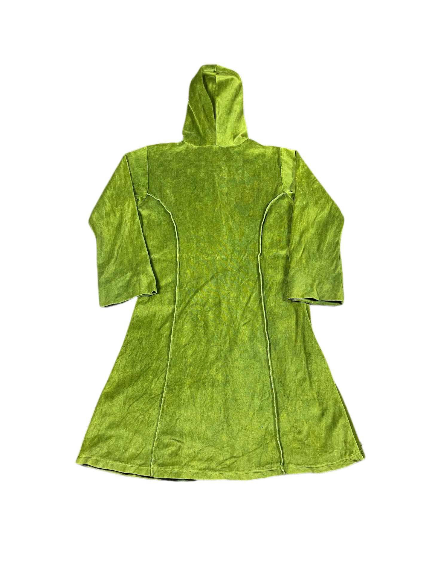 Vintage Long Sleeve Dress Hoodie Jacket Green - L/XL
