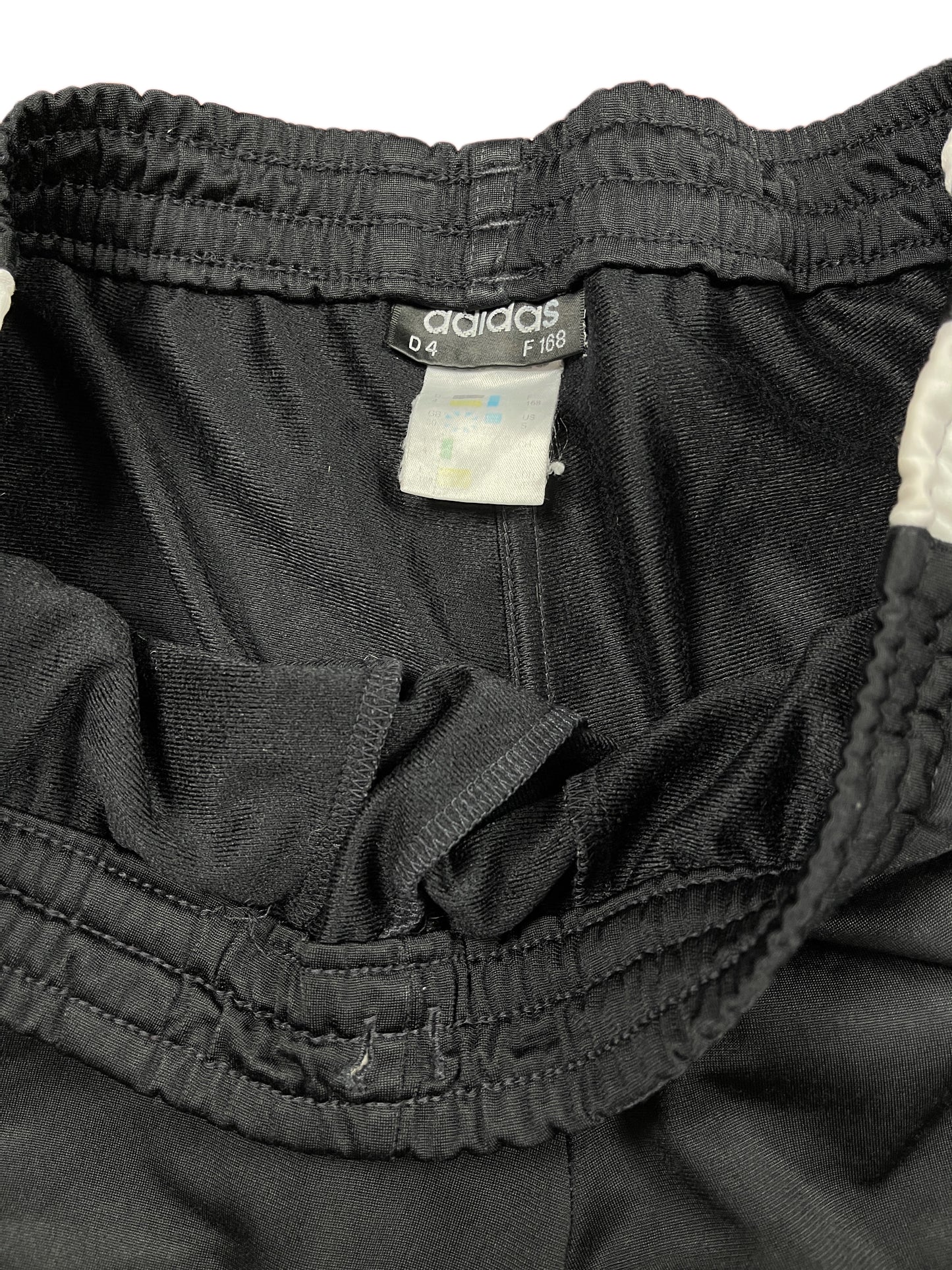 Vintage Adidas 1990s Sport Pants Black Blue - S/M