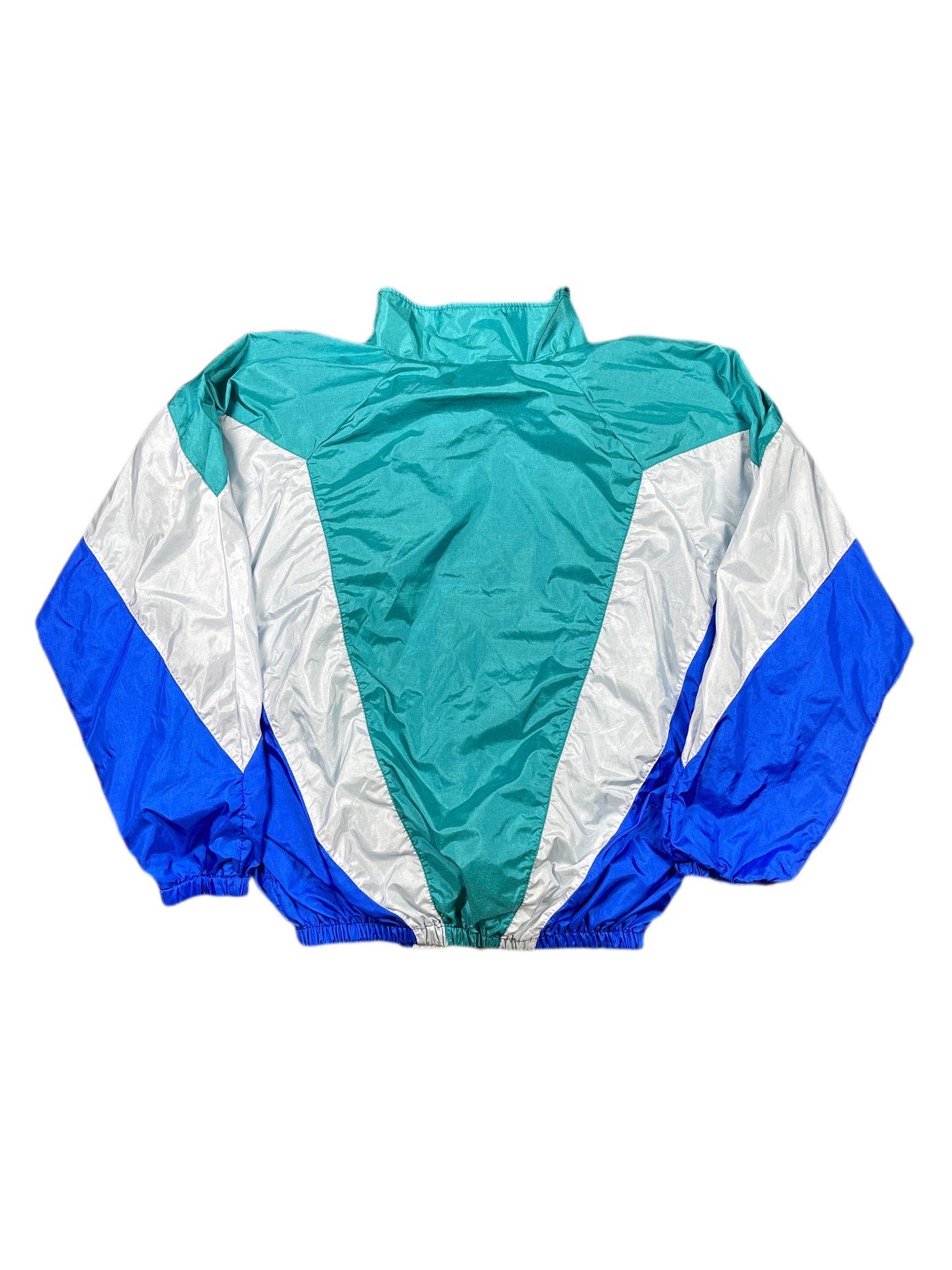 Vintage Adidas 1980s Sport Jacket Turquoise White - S