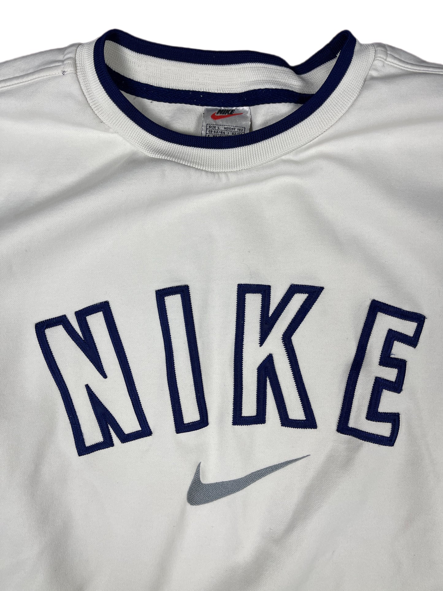 Vintage Nike Sport Sweatshirt White - L