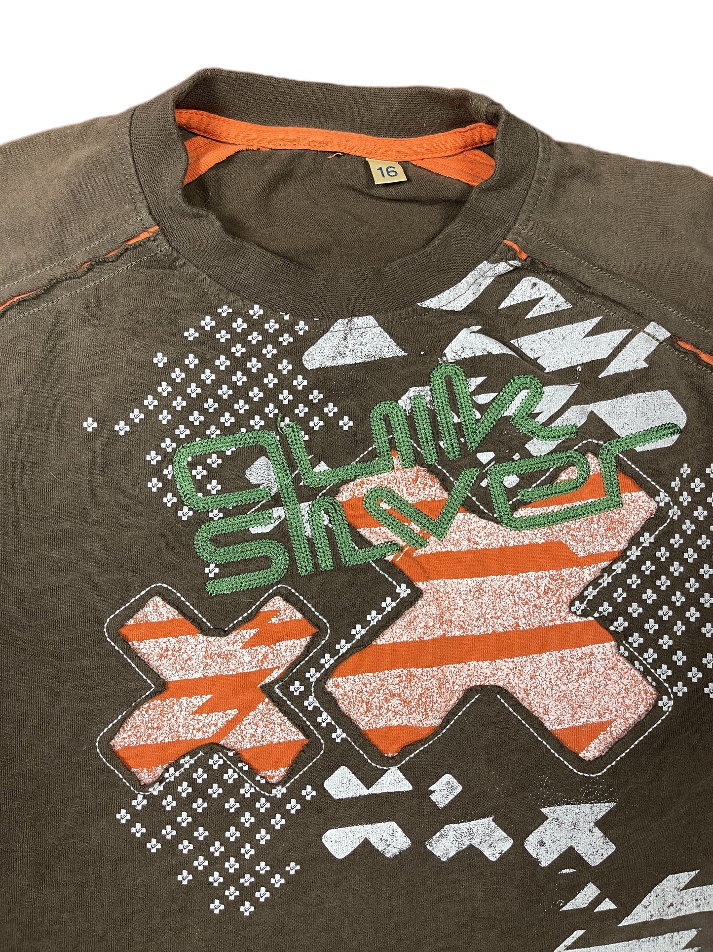 Y2k Quiksilver Longsleeve Brown - XS/S