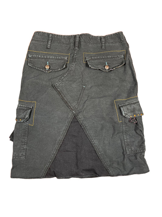 Y2k Bluoltre Denim Skirt Blue - S