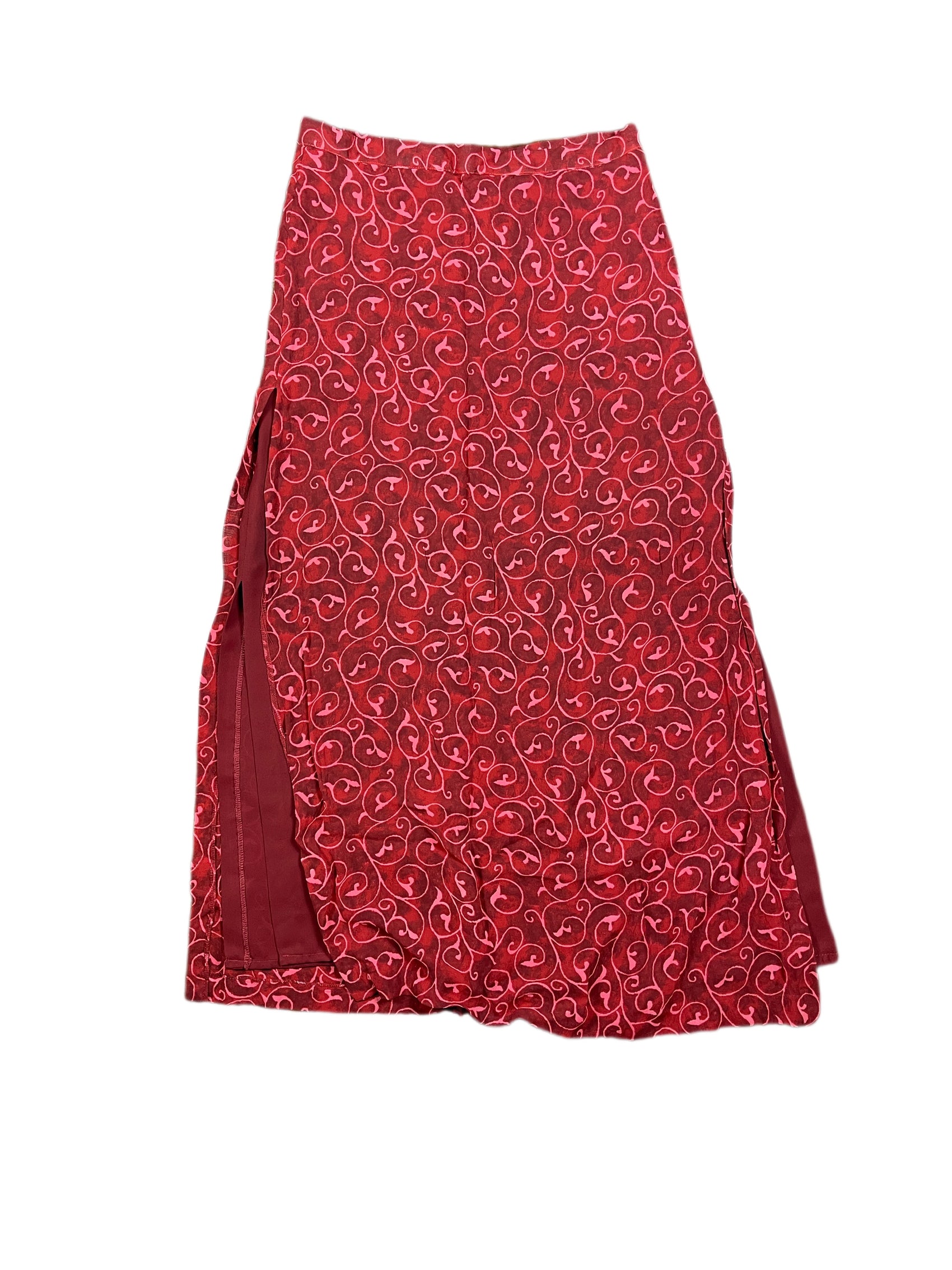 Vintage In Situ Long Skirt Red - XL