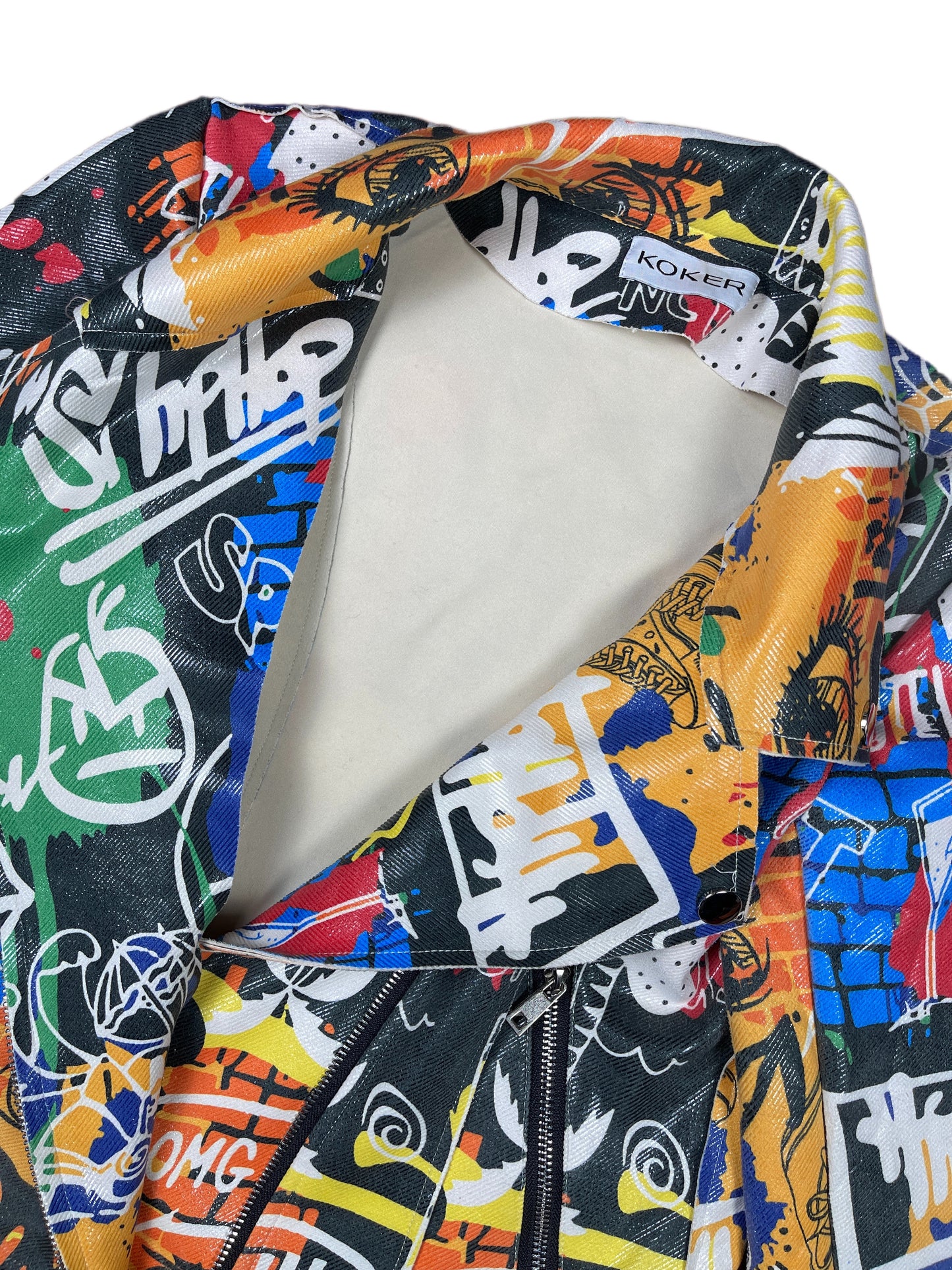 Koker Blazer Multicolor Grafitti Style - M