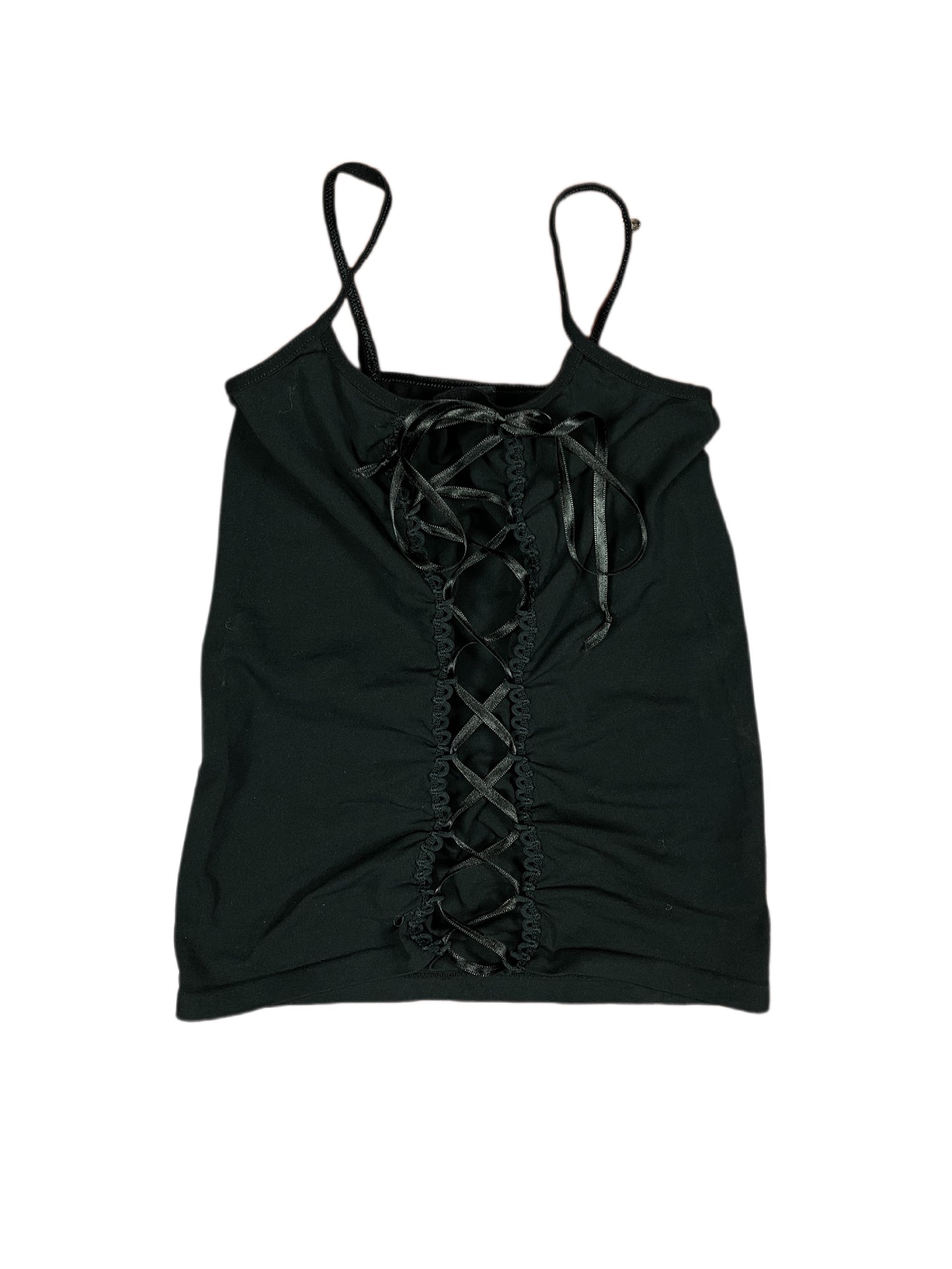 Y2k Le Bourget Sleeveless Top Black - S/M
