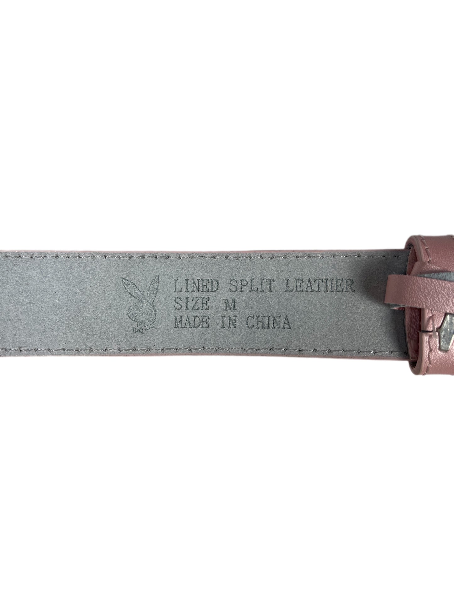 Y2k Playboy Leather Plug Belt Rose 2004