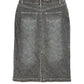 Bandolli Midi Denim Skirt Gray - M