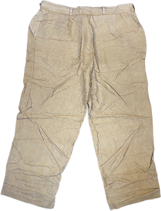 Vintage Pants Brown Silk L