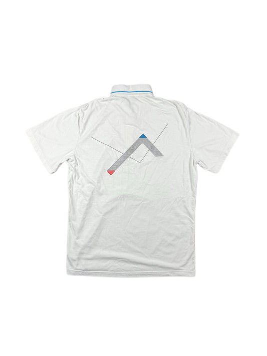 Vintage 90s Adidas Tennis Polo Shirt White - L