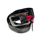 Y2k Playboy Belt Black Gray 2004