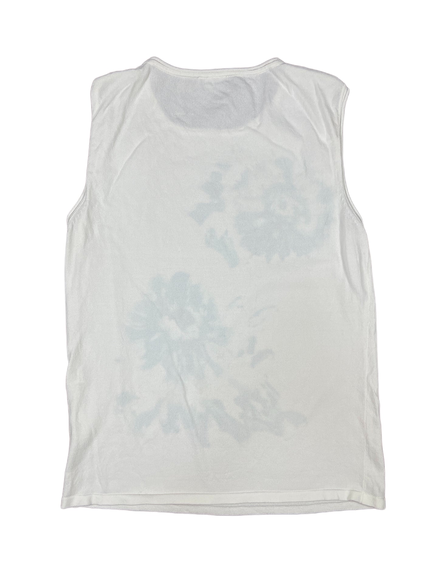 Y2K Katmai Sleeveless Top Flower Motiv White - M