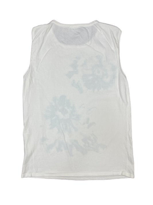 Y2K Katmai Sleeveless Top Flower Motiv White - M