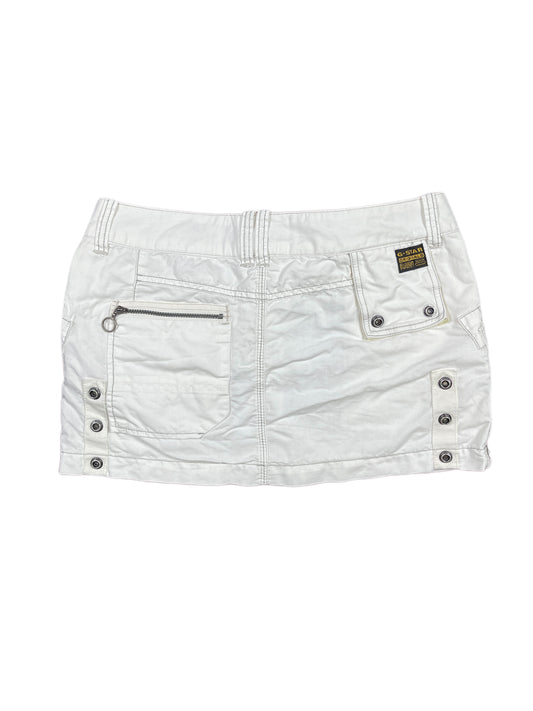 Y2k G-Star Low Waist Mini Skirt White - XS/S