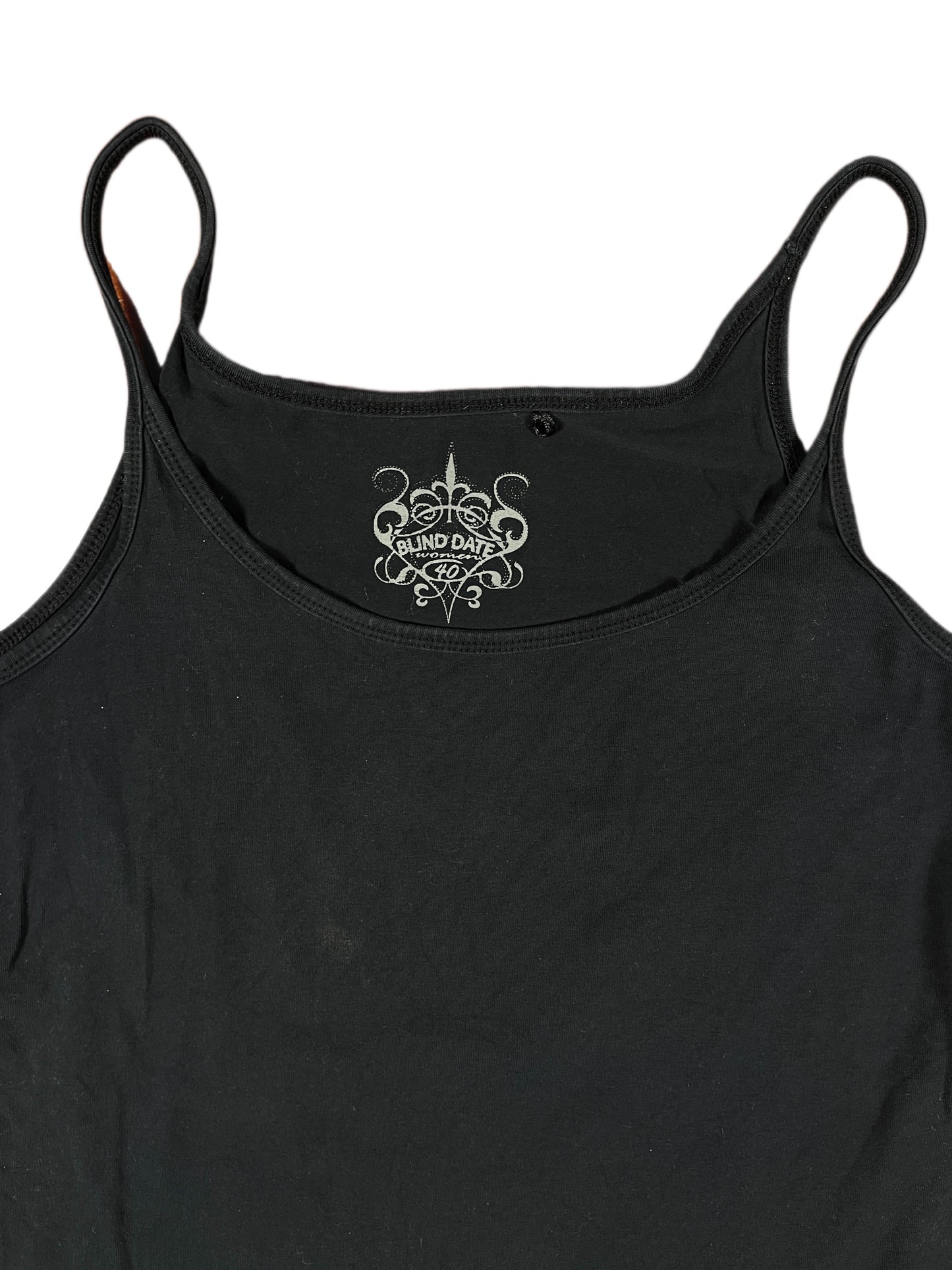 Y2k Blind Date Sleeveless Top Black - L