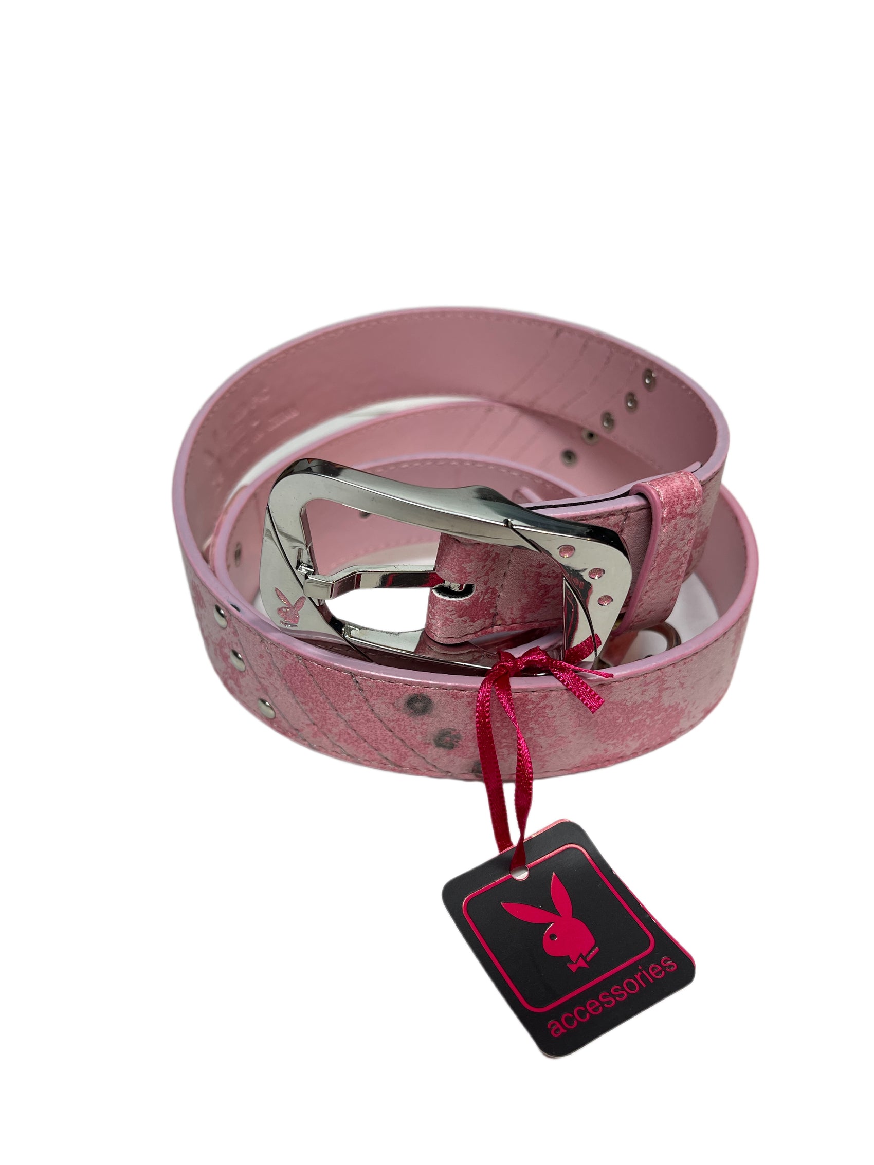 Y2k Playboy Belt Pink 2004