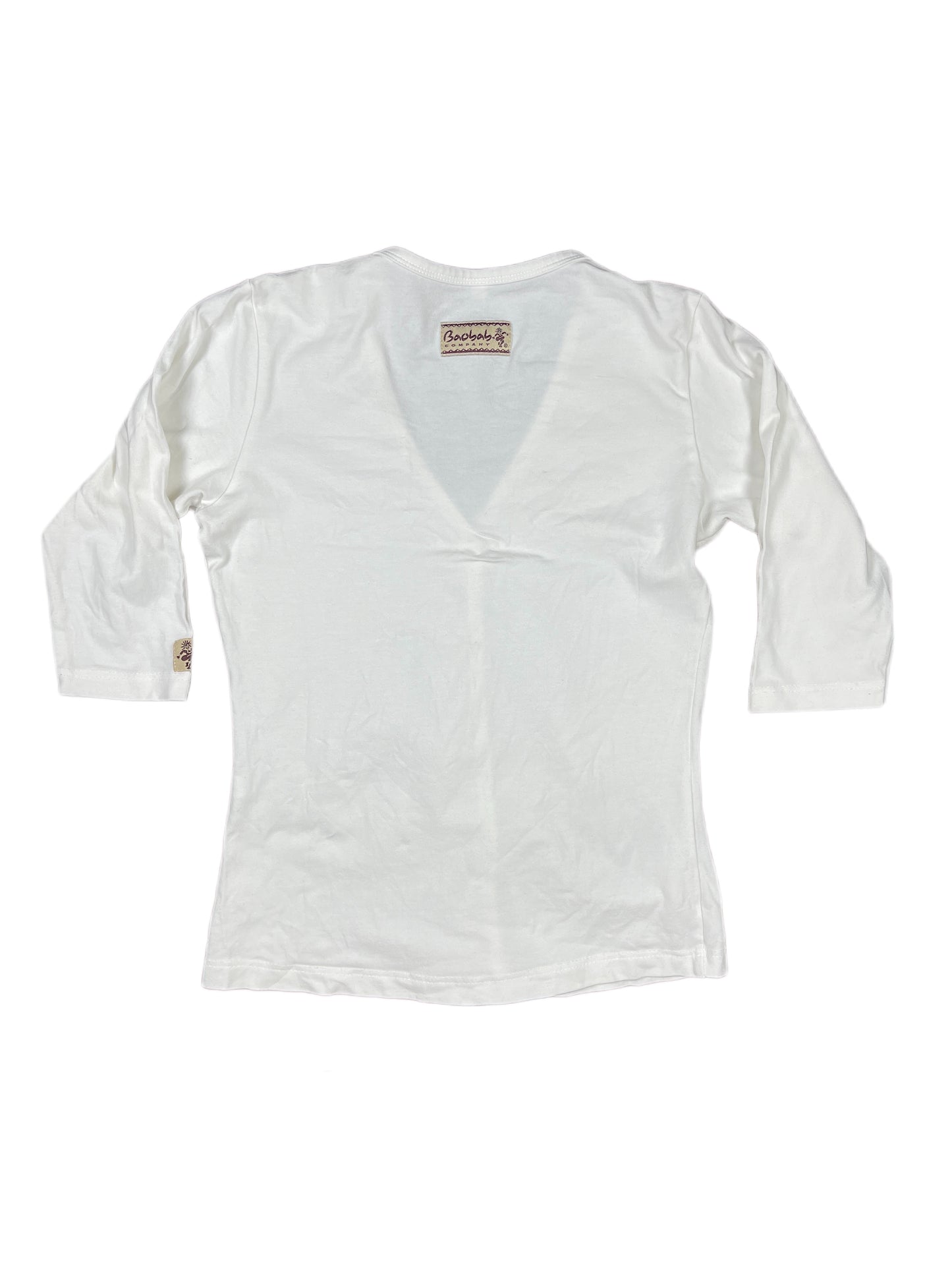 Vintage Baubab Long Sleeve Top White - S