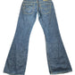 Y2k Levi's Low Waist Flared Denim Pants Blue - L