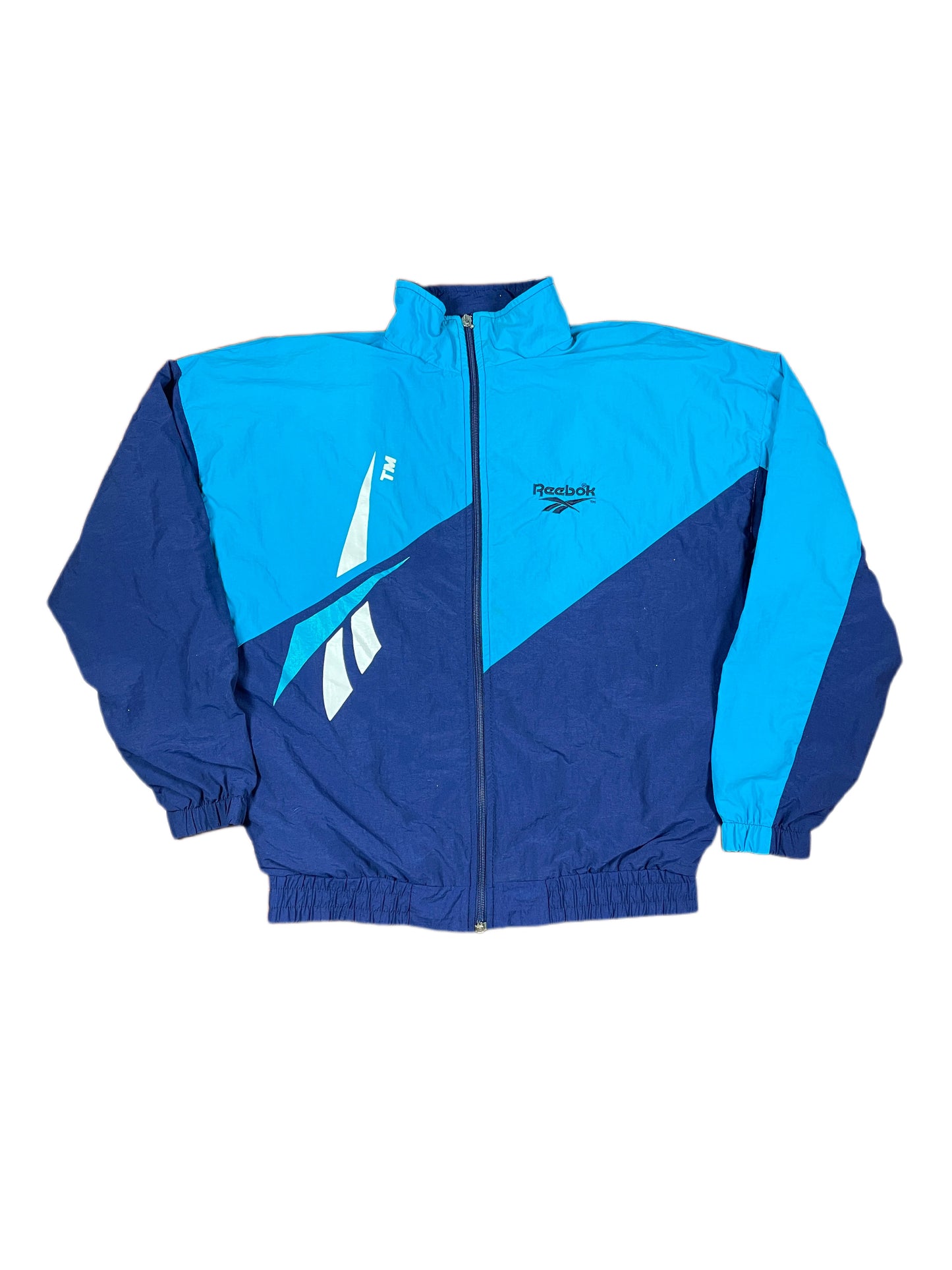 Vintage Reebok Track Jacket Blue - M